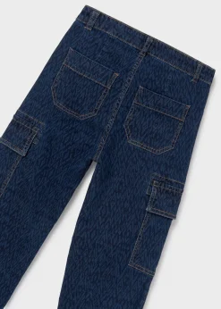 Store Pantalón vaquero cargo chica Pantalones Y Faldas