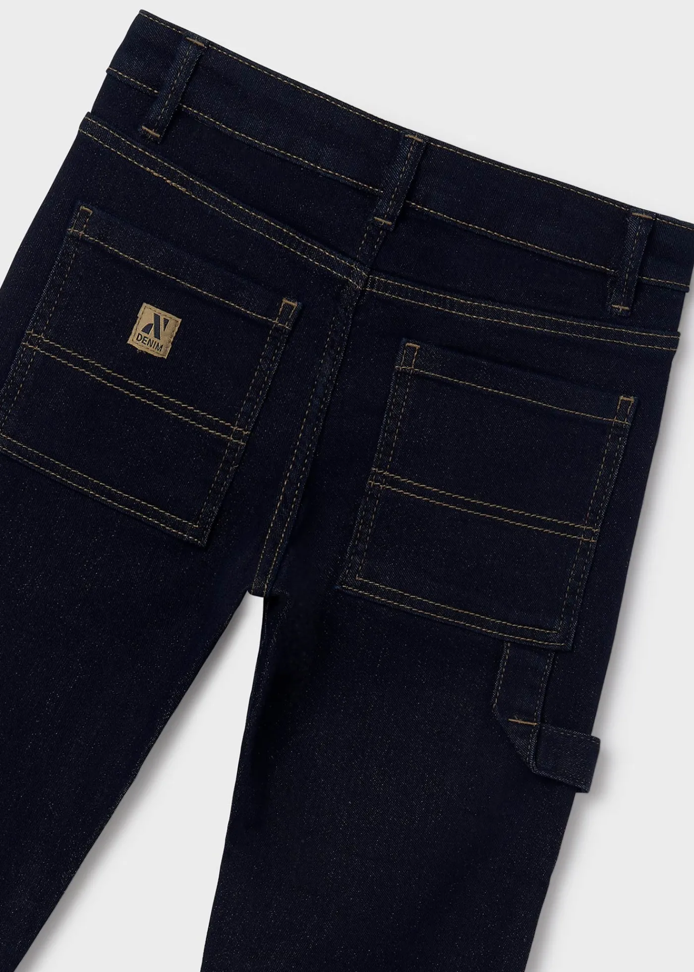 Discount Pantalón vaquero pespuntes recto chico Pantalones