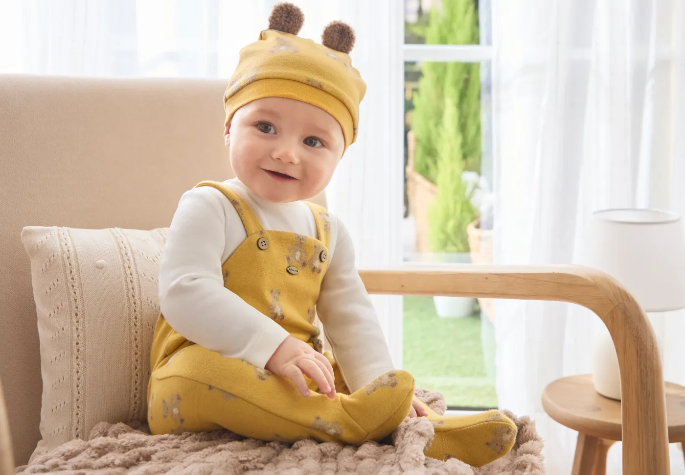 Online Pelele con gorro orejitas recién nacido Pijamas Y Peleles