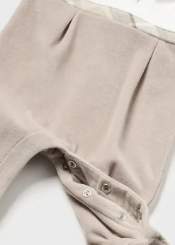 Outlet Pelele tundosado con cuello recién nacido Pijamas Y Peleles