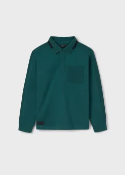 Online Polo contrastes piqué chico Polos