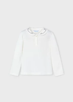 Flash Sale Polo cuello decorado básico niña Camisetas Y Polos