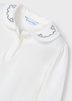 Flash Sale Polo cuello decorado básico niña Camisetas Y Polos