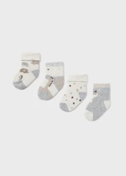 Clearance Set 4 calcetines animalitos recién nacido Accesorios Y Complementos
