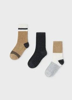 New Set 3 calcetines bloques color niño Accesorios Y Complementos