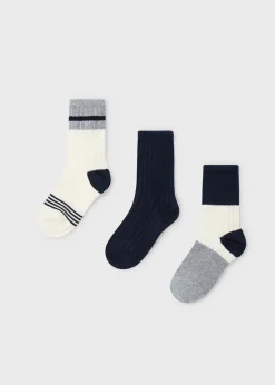 Hot Set 3 calcetines bloques color niño Accesorios Y Complementos