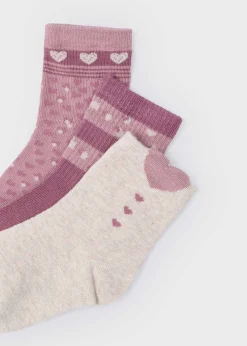 Store Set 3 calcetines corazones niña Accesorios Y Complementos
