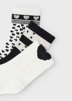 Store Set 3 calcetines corazones niña Accesorios Y Complementos