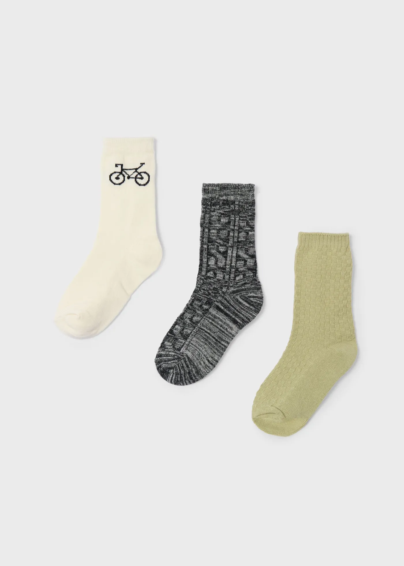 Outlet Set 3 calcetines estructura niño Accesorios Y Complementos