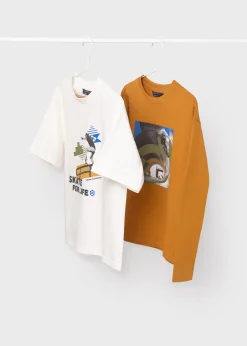 Flash Sale Set 2 camisetas diferentes mangas chico Camisetas