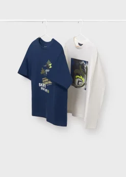 Sale Set 2 camisetas diferentes mangas chico Camisetas