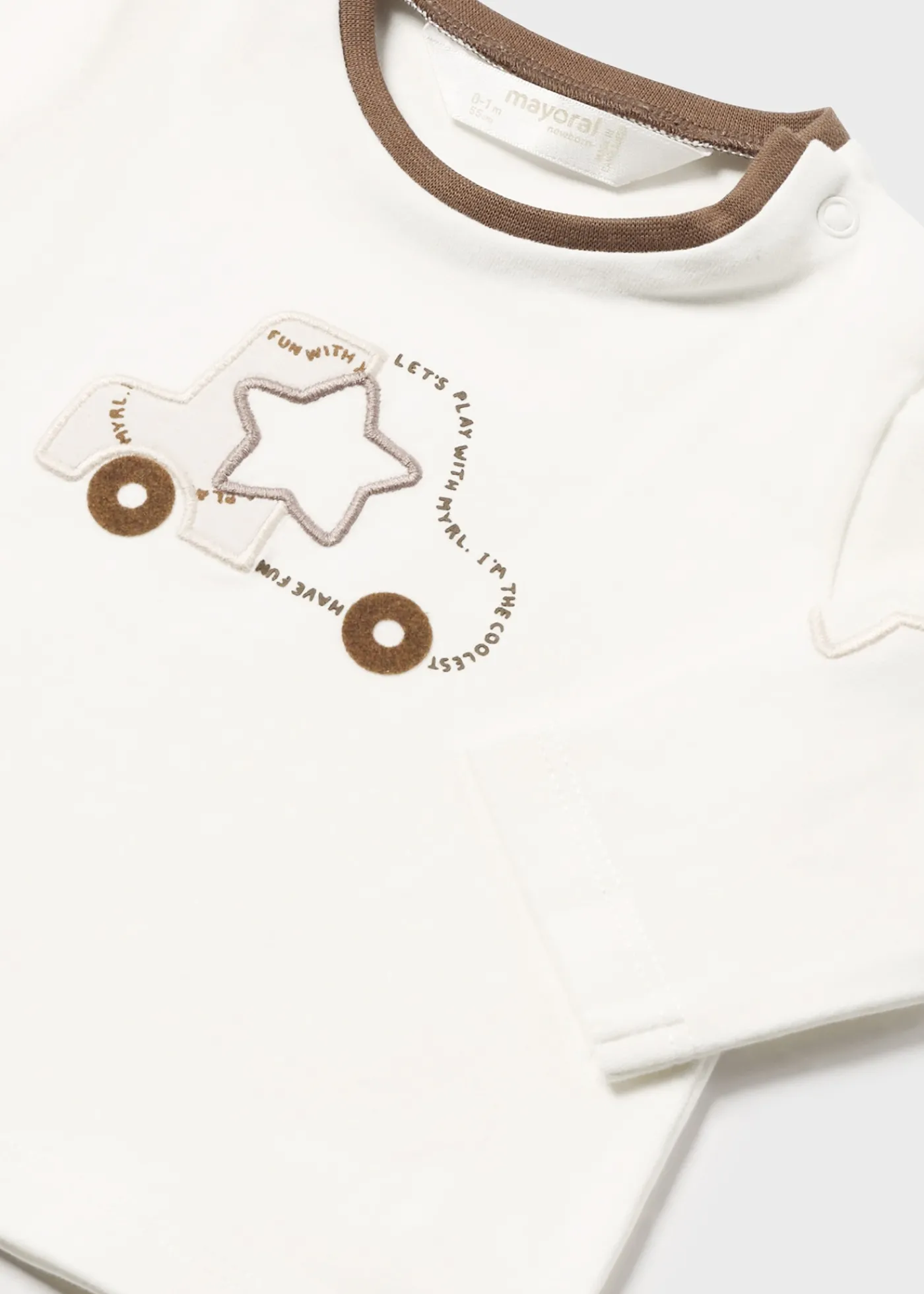 Clearance Set 2 camisetas estampadas recién nacido Bodies Y Camisetas