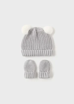 Hot Set gorro y manoplas tricot recién nacido Accesorios Y Complementos