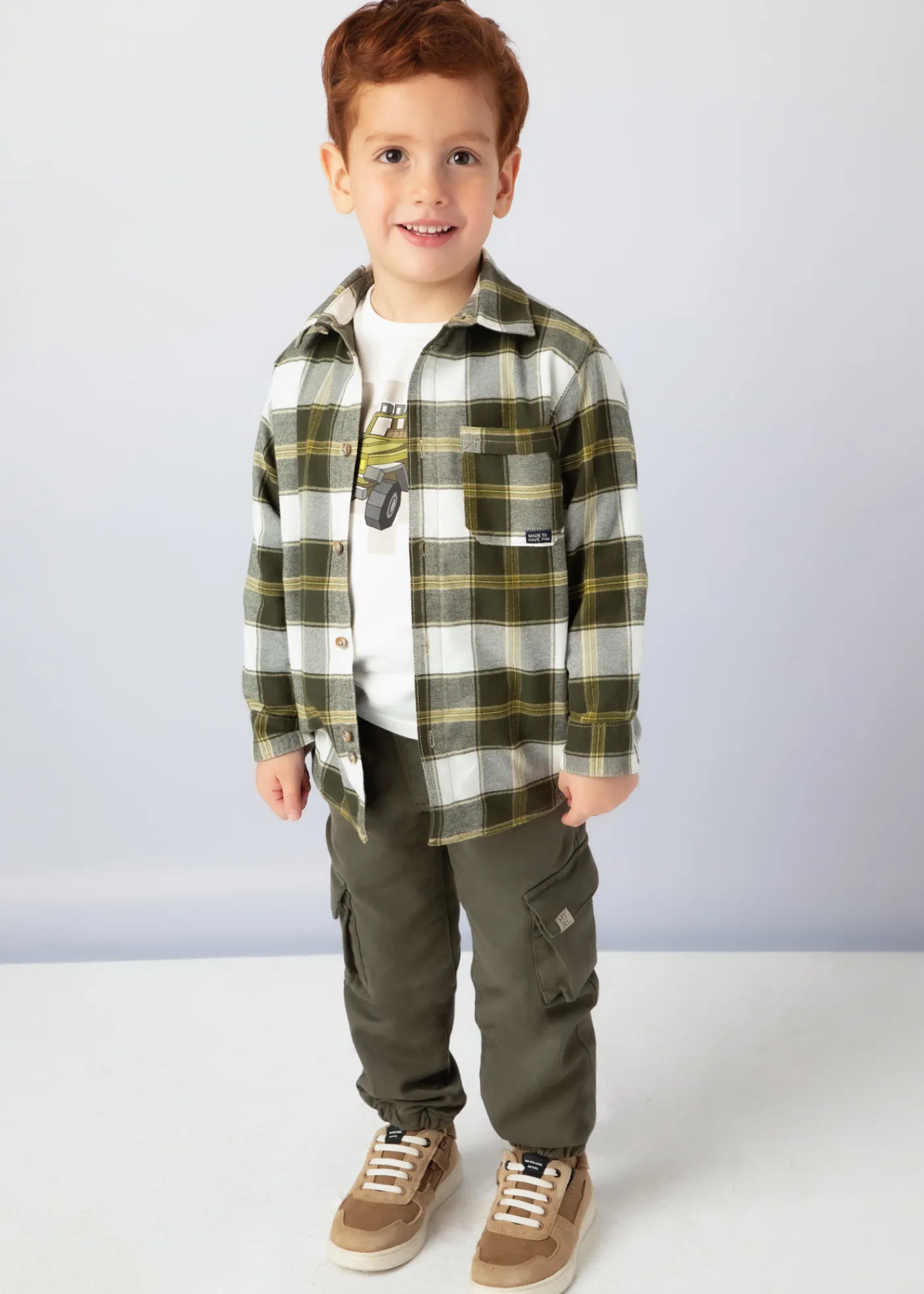 Outlet Sobrecamisa cuadros niño Camisas