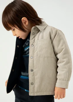 Cheap Sobrecamisa reversible pana niño Camisas