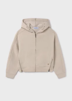 Fashion Sudadera aberturas cremalleras chica Jerséis Y Sudaderas