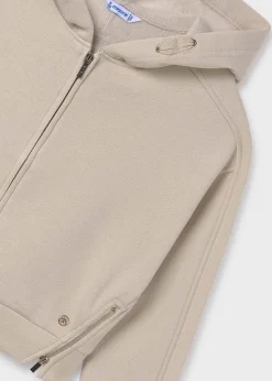 Fashion Sudadera aberturas cremalleras chica Jerséis Y Sudaderas
