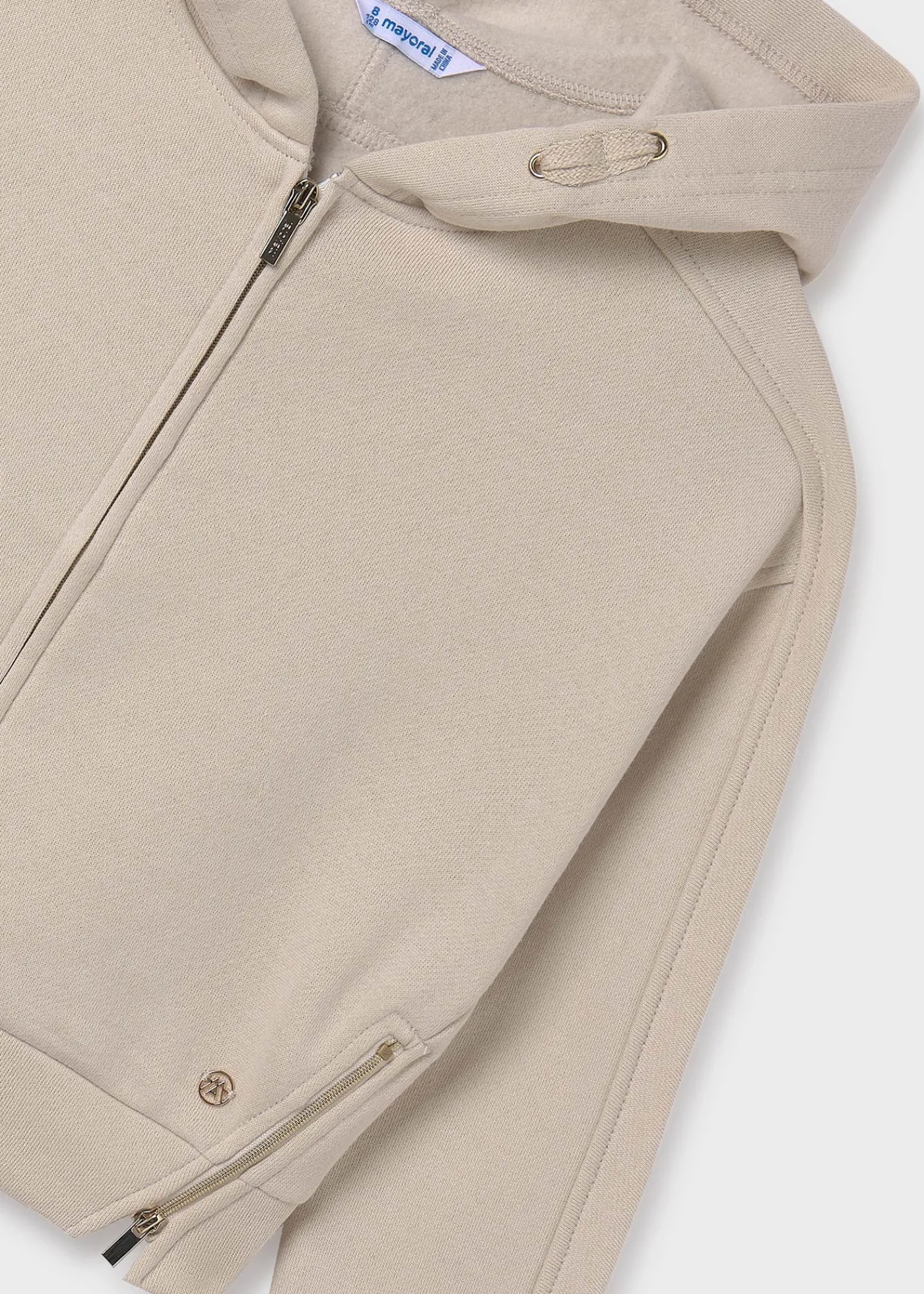 Fashion Sudadera aberturas cremalleras chica Jerséis Y Sudaderas