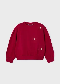 Cheap Sudadera apliques flores niña Jerséis Y Sudaderas