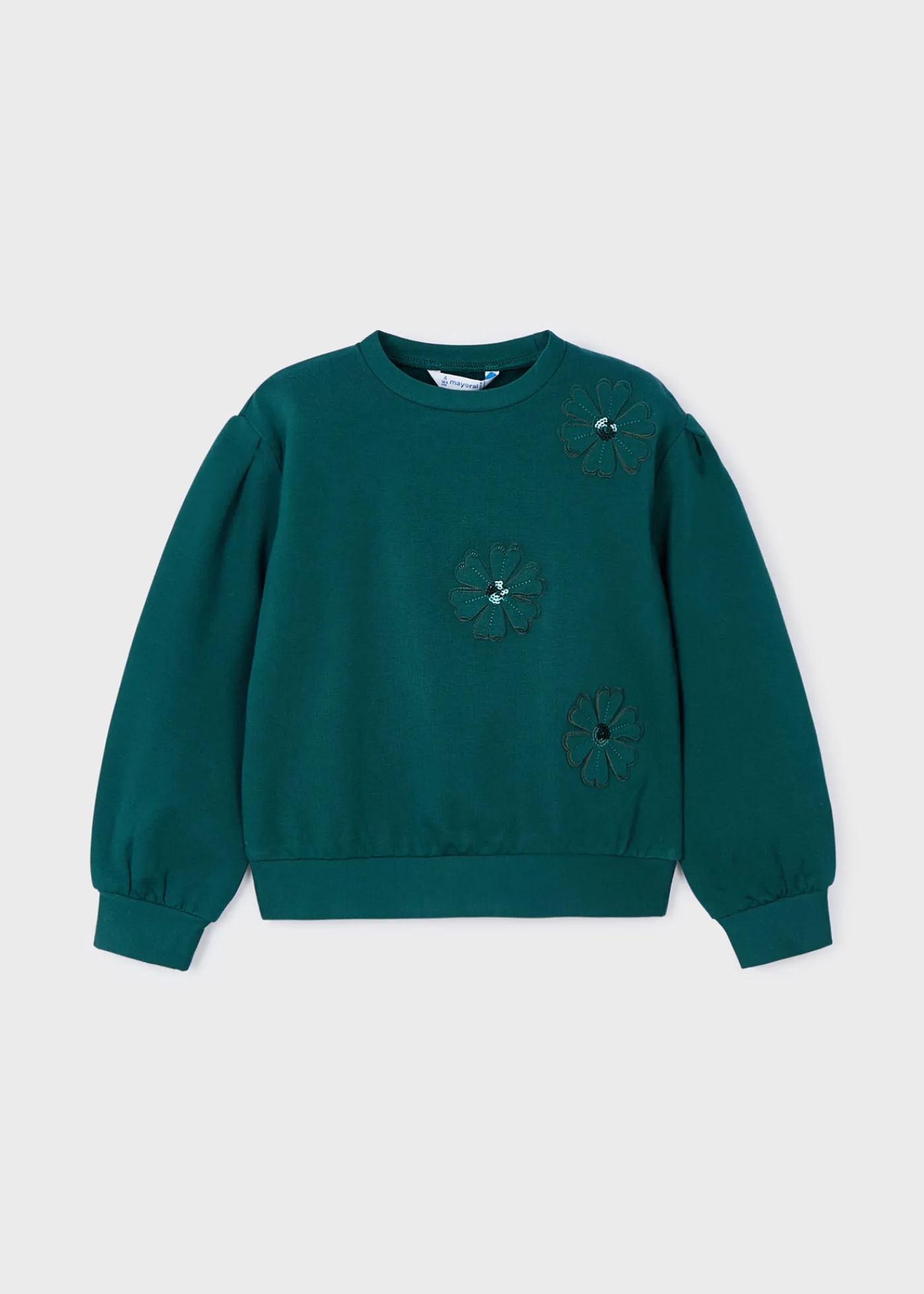 Sale Sudadera apliques flores niña Jerséis Y Sudaderas