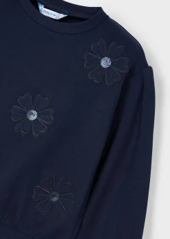 Online Sudadera apliques flores niña Jerséis Y Sudaderas