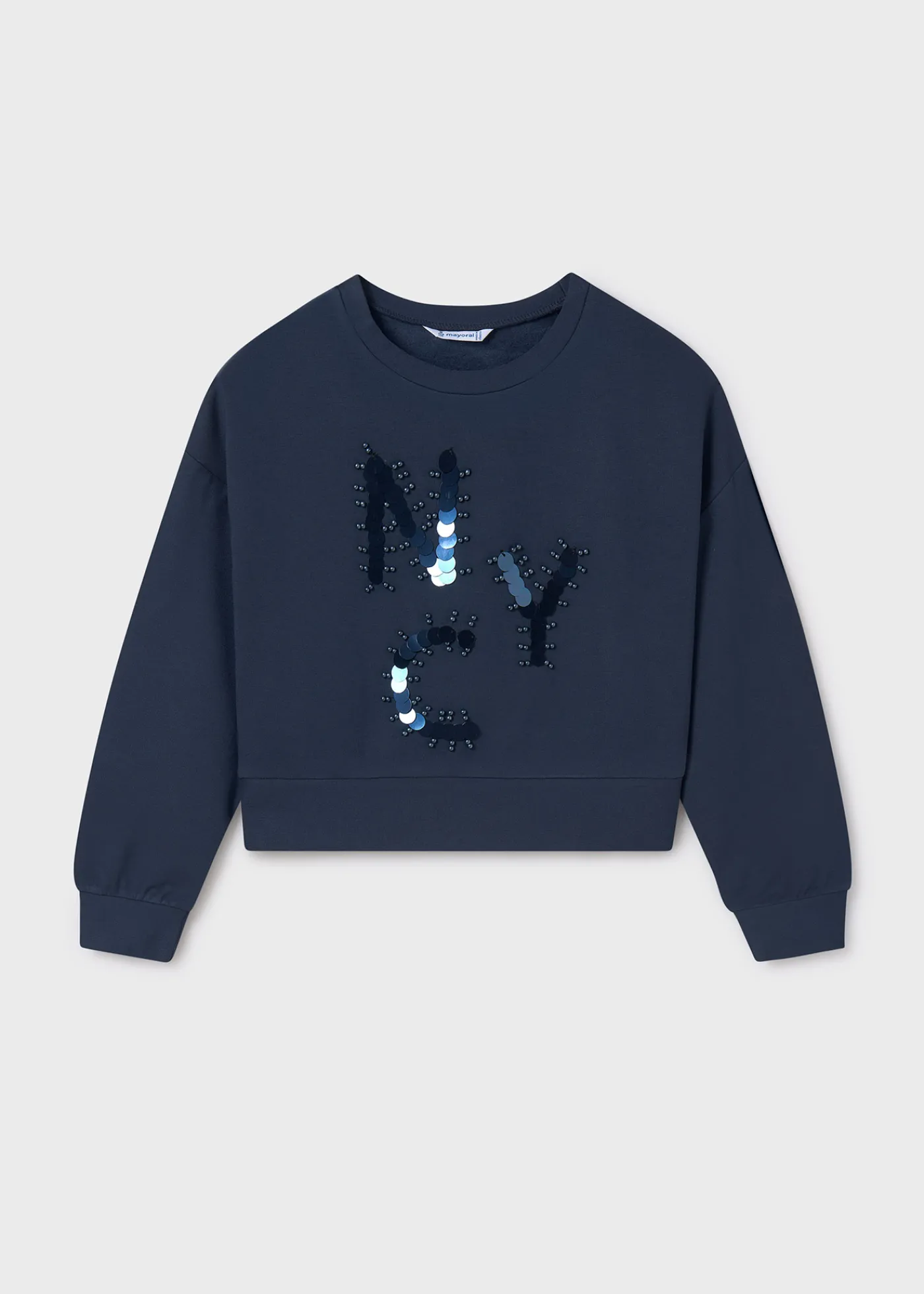 Best Sale Sudadera apliques letras chica Jerséis Y Sudaderas