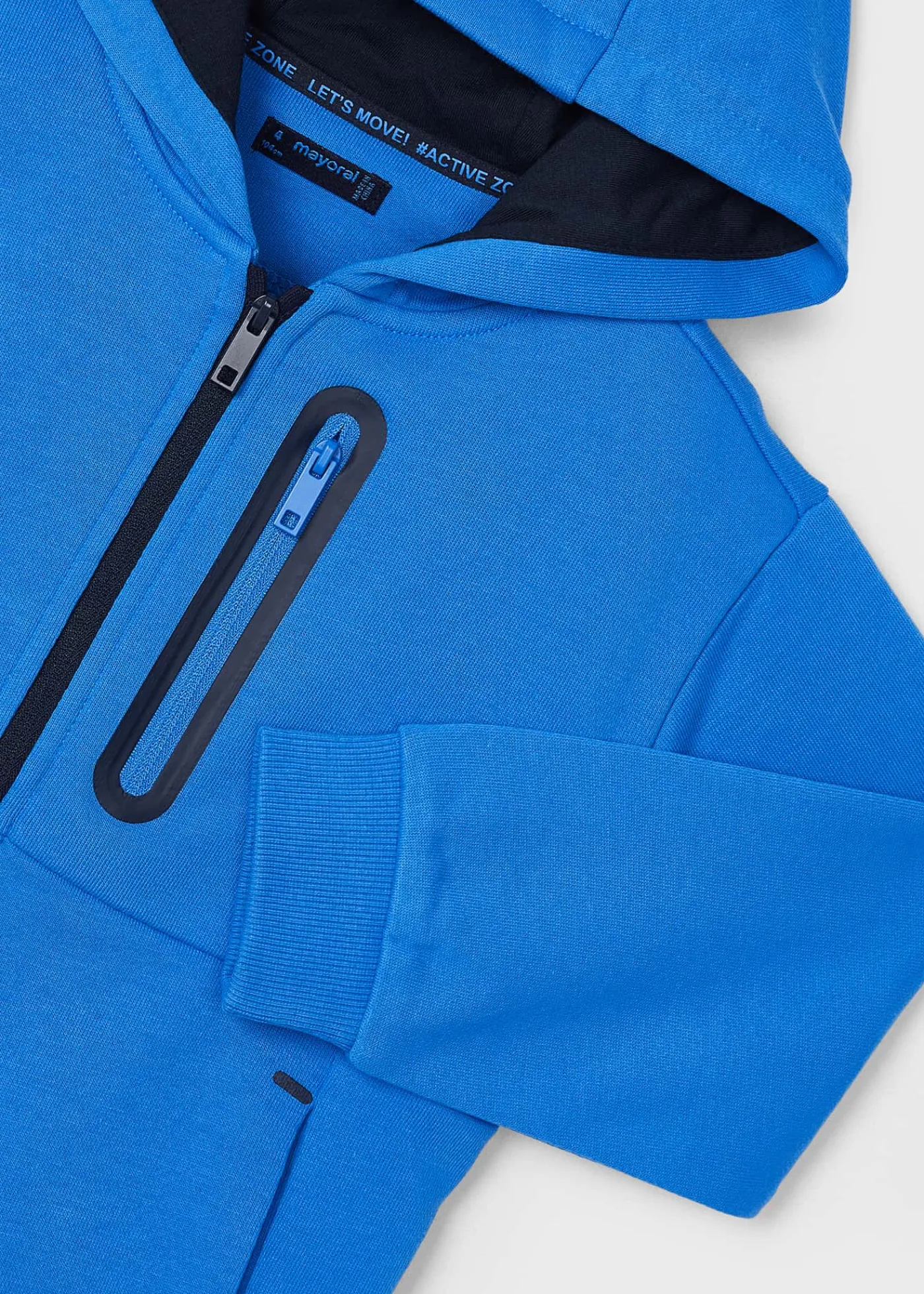 Discount Sudadera cremallera contraste niño Sudaderas