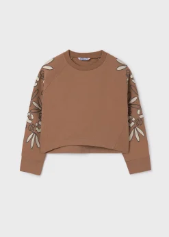 Best Sale Sudadera detalle mangas chica Jerséis Y Sudaderas