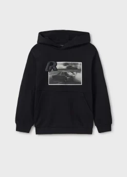 Discount Sudadera estampación blanco y chico Sudaderas