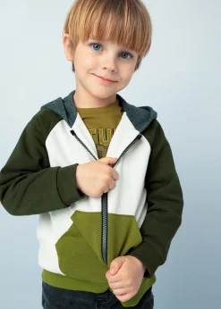 Discount Sudadera tricolor cremallera niño Sudaderas