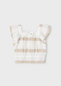 Fashion Top cuadros niña Blusas Y Tops