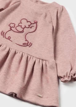 Shop Vestido animal bordado bebé Vestidos