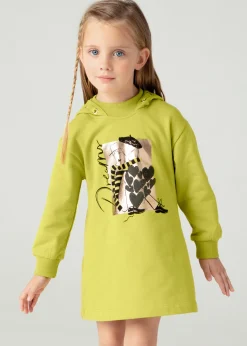 Fashion Vestido capucha casual niña Vestidos