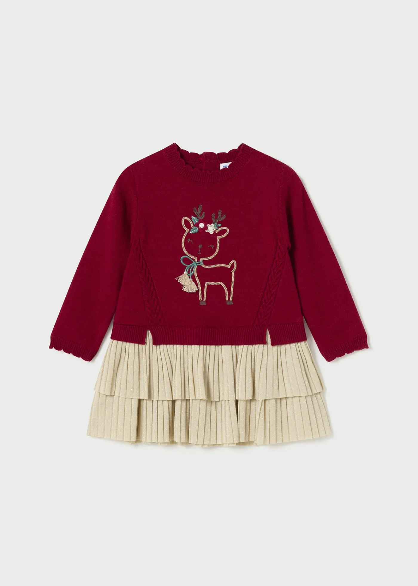 Best Sale Vestido combinado tricot bebé Vestidos