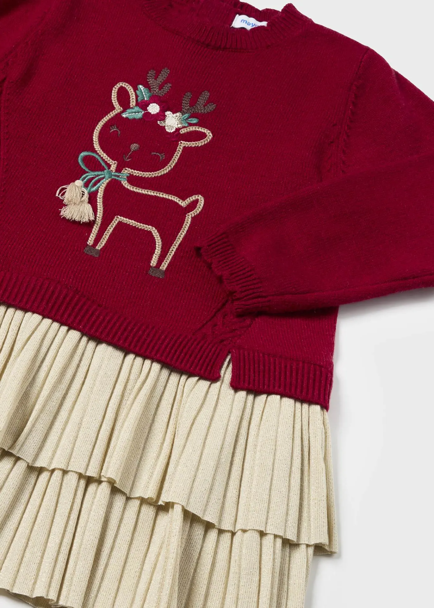 Best Sale Vestido combinado tricot bebé Vestidos