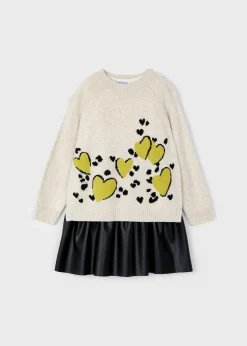Flash Sale Vestido combinado tricot niña Vestidos