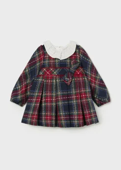 Cheap Vestido cuadros cuello volante bebé Vestidos