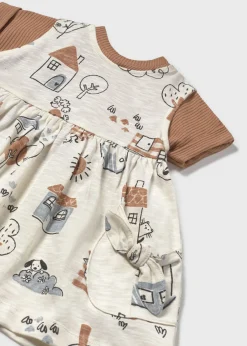 Hot Vestido estampado con top bebé Vestidos