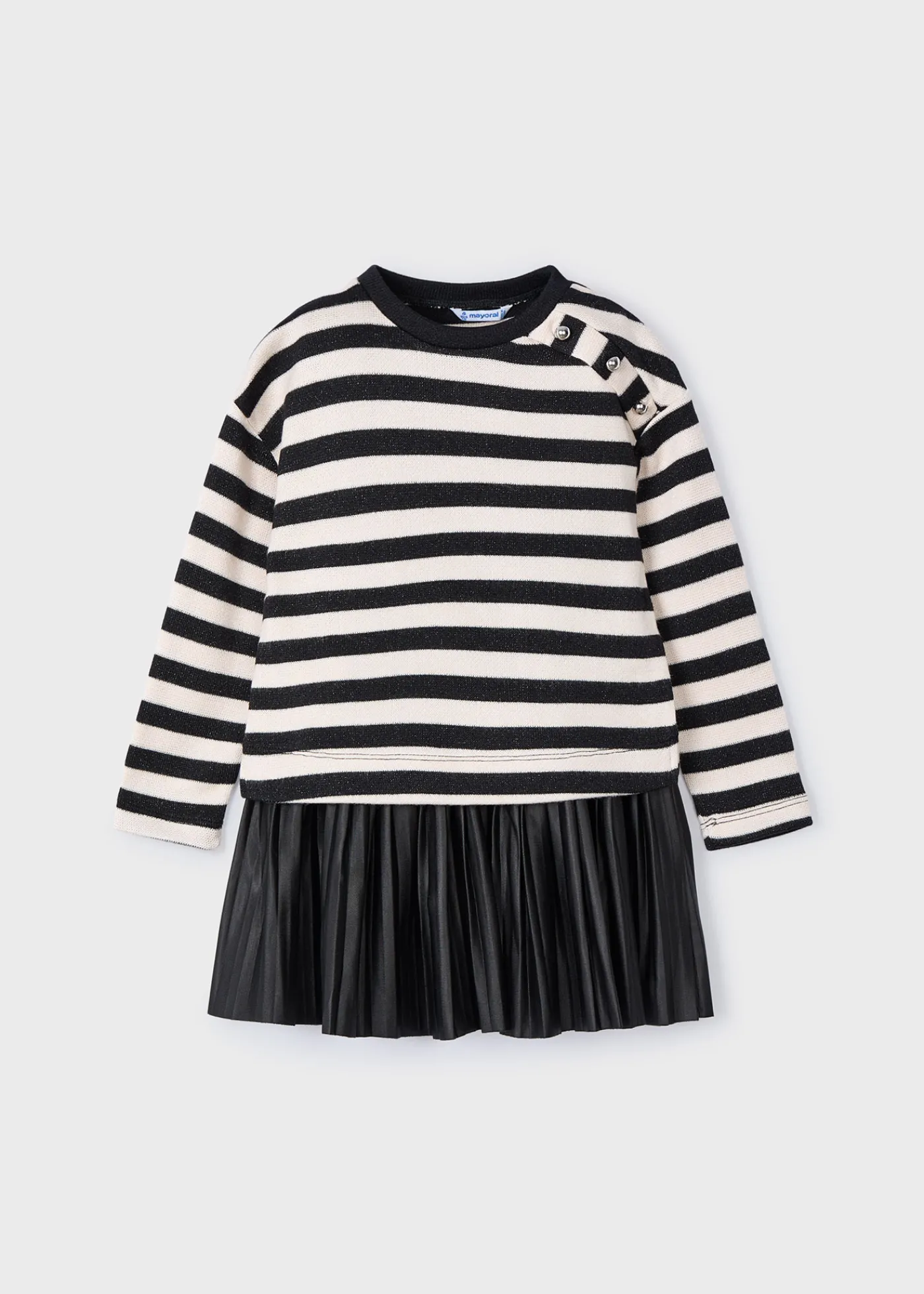Sale Vestido sin mangas con sudadera rayas niña Vestidos