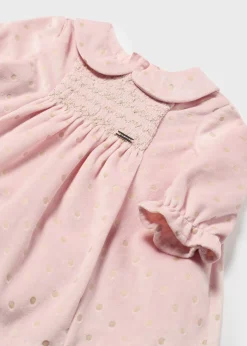 Shop Vestido terciopelo brillos recién nacida Vestidos