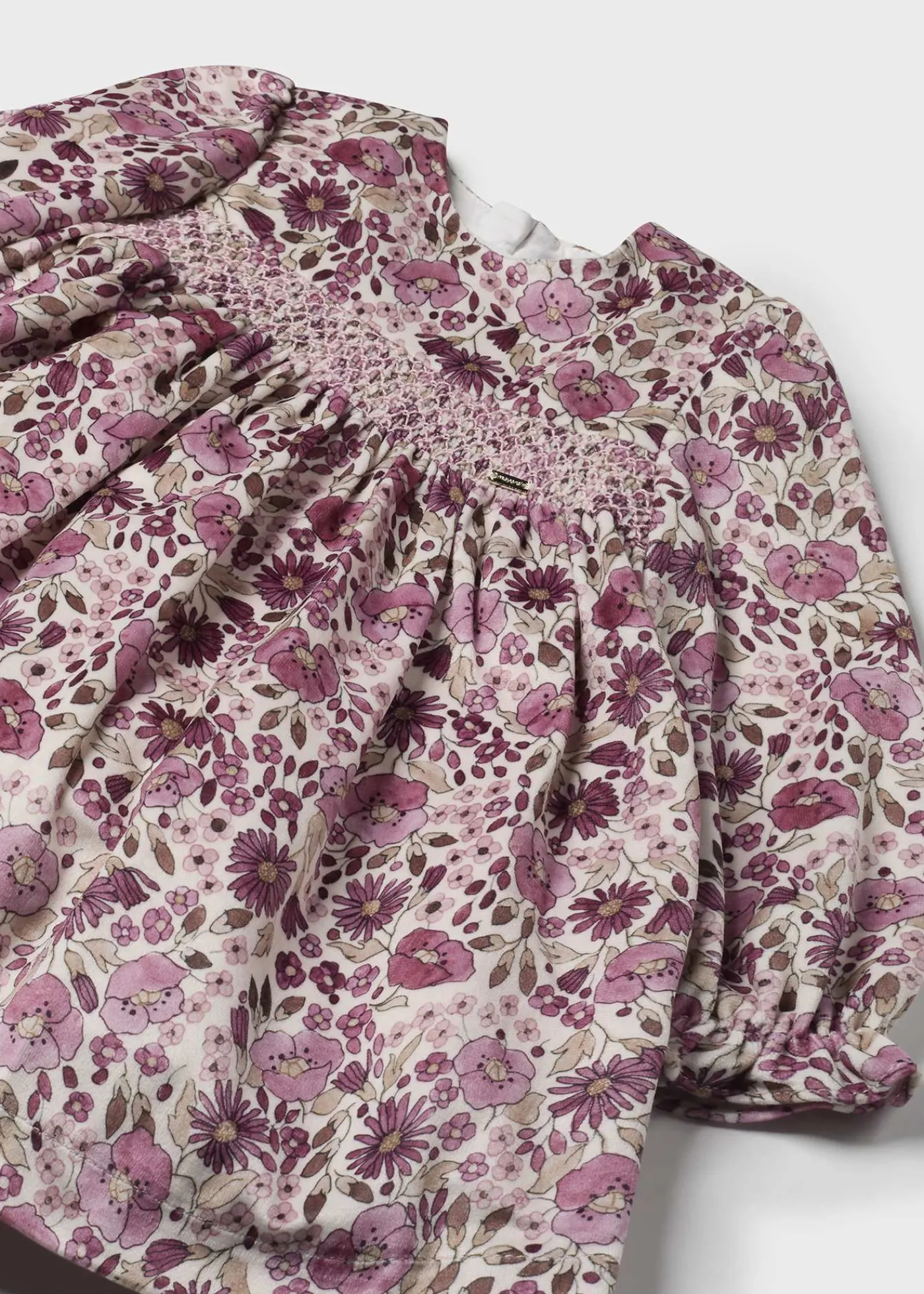 Flash Sale Vestido terciopelo estampado bebé Vestidos