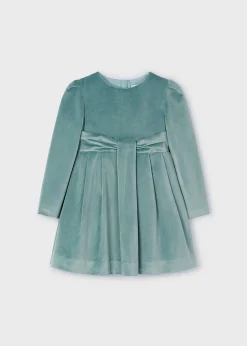 Clearance Vestido terciopelo tablas niña Vestidos