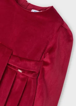 Best Sale Vestido terciopelo tablas niña Vestidos