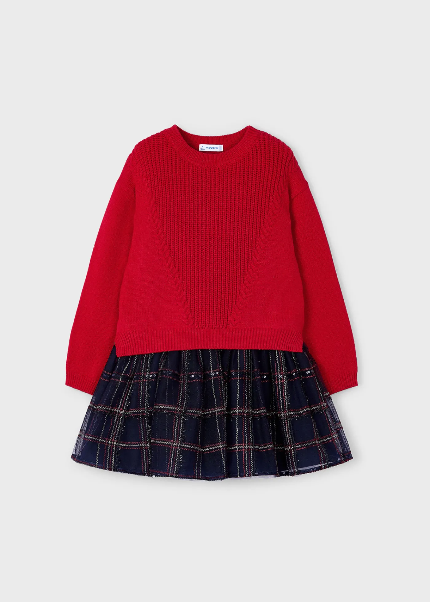 Sale Vestido tul con jersey niña Vestidos